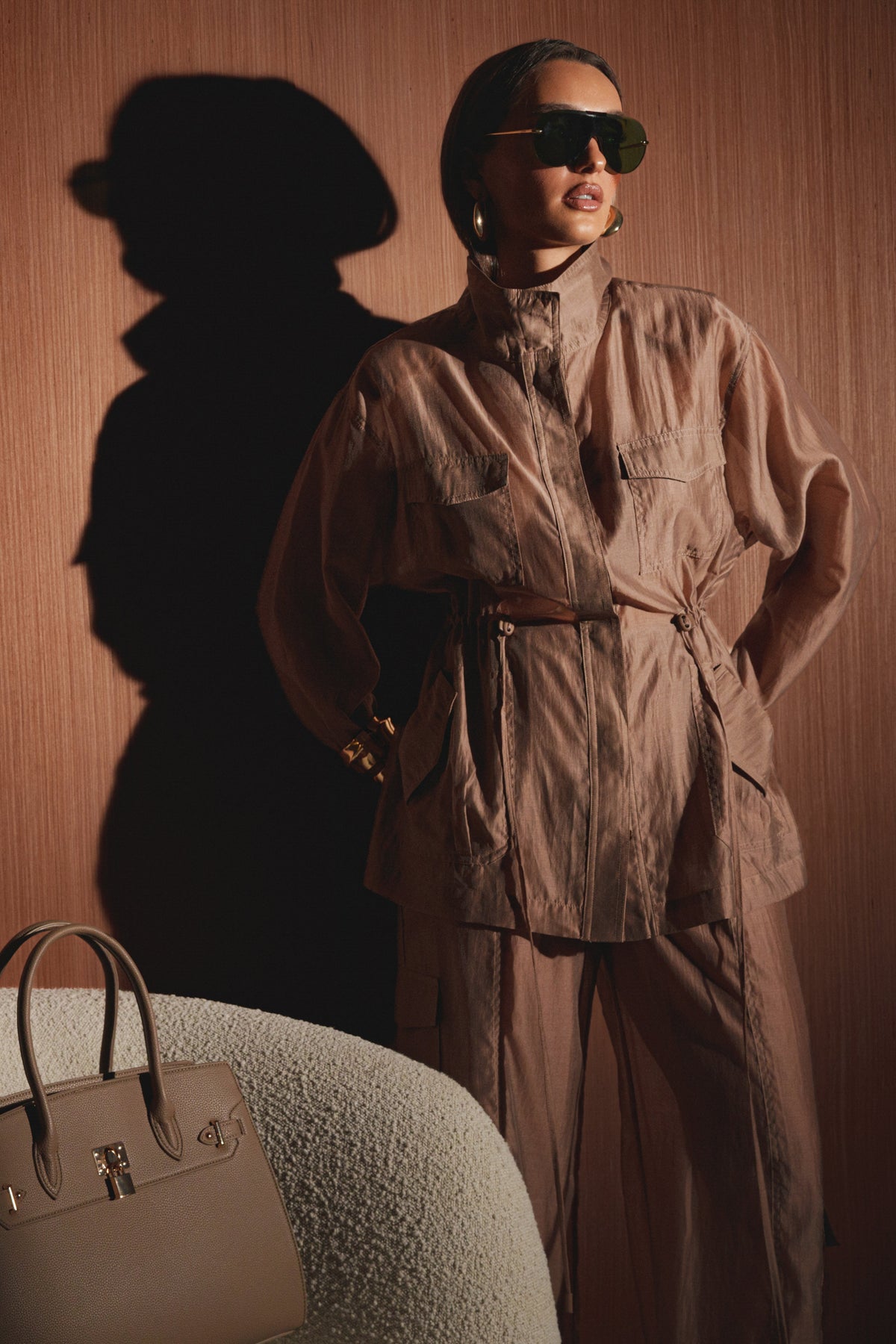 Mauve Explorer Sheer Jacket