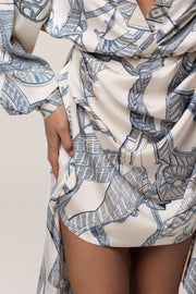 Ivory Print Ameena Print Skirt Set