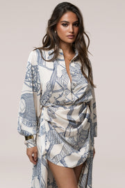 Ivory Print Ameena Print Skirt Set