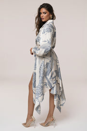 Ivory Print Ameena Print Skirt Set