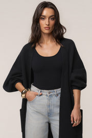 Black Soft Embrace Cardigan