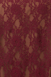 Burgundy Lace And Desire Blazer