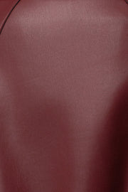 PRE-ORDER Burgundy The Icon PU Leather Coat