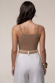 Camel Akito Ribbed Bodysuit