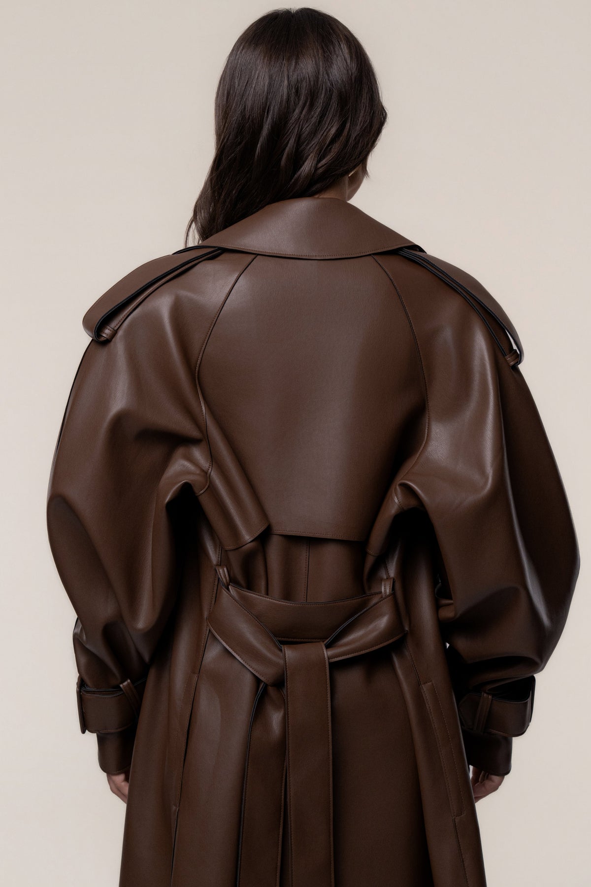 PRE-ORDER Chocolate The Icon PU Leather Coat