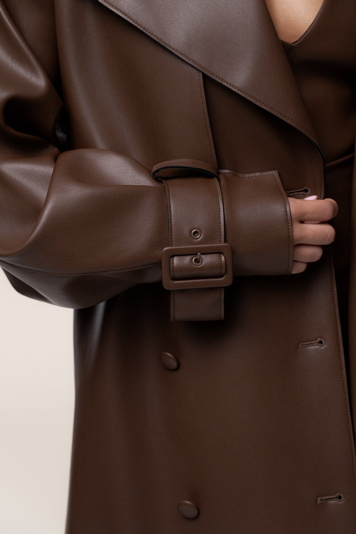 PRE-ORDER Chocolate The Icon PU Leather Coat