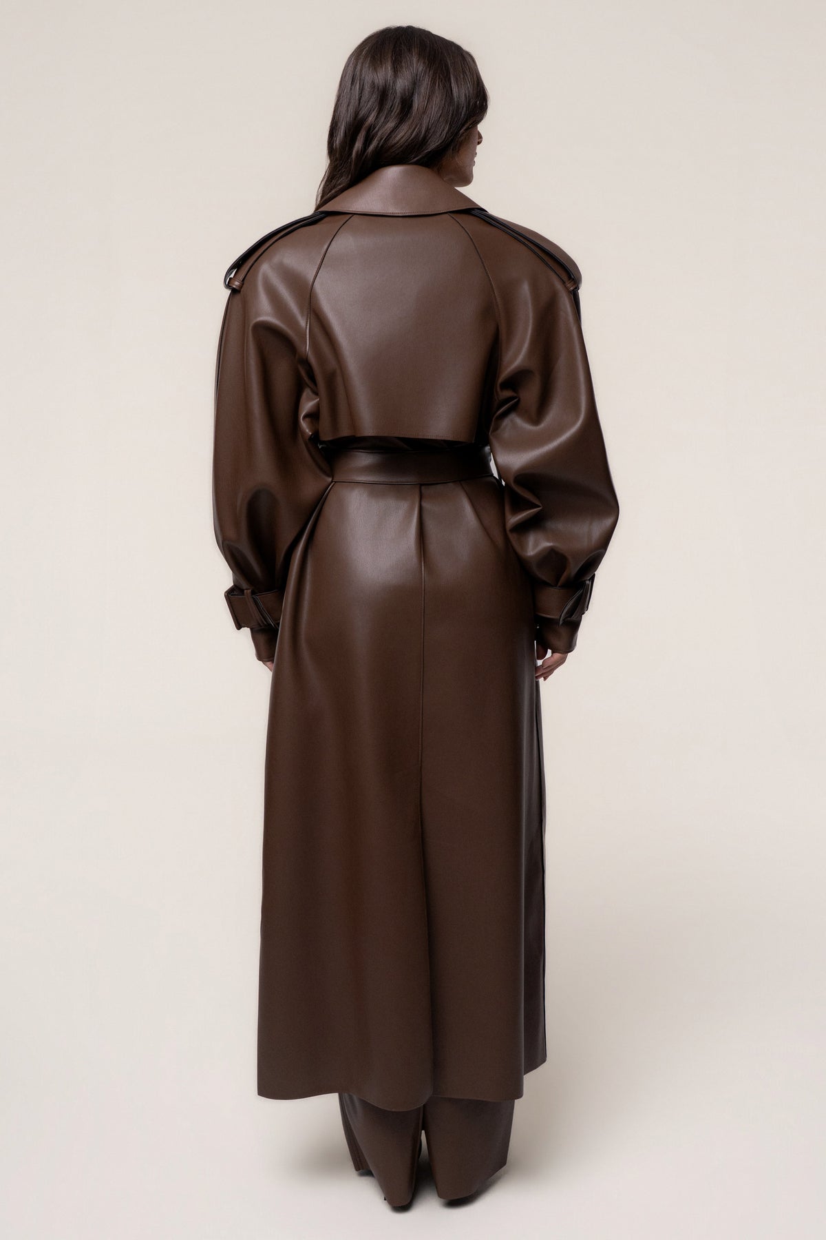 PRE-ORDER Chocolate The Icon PU Leather Coat