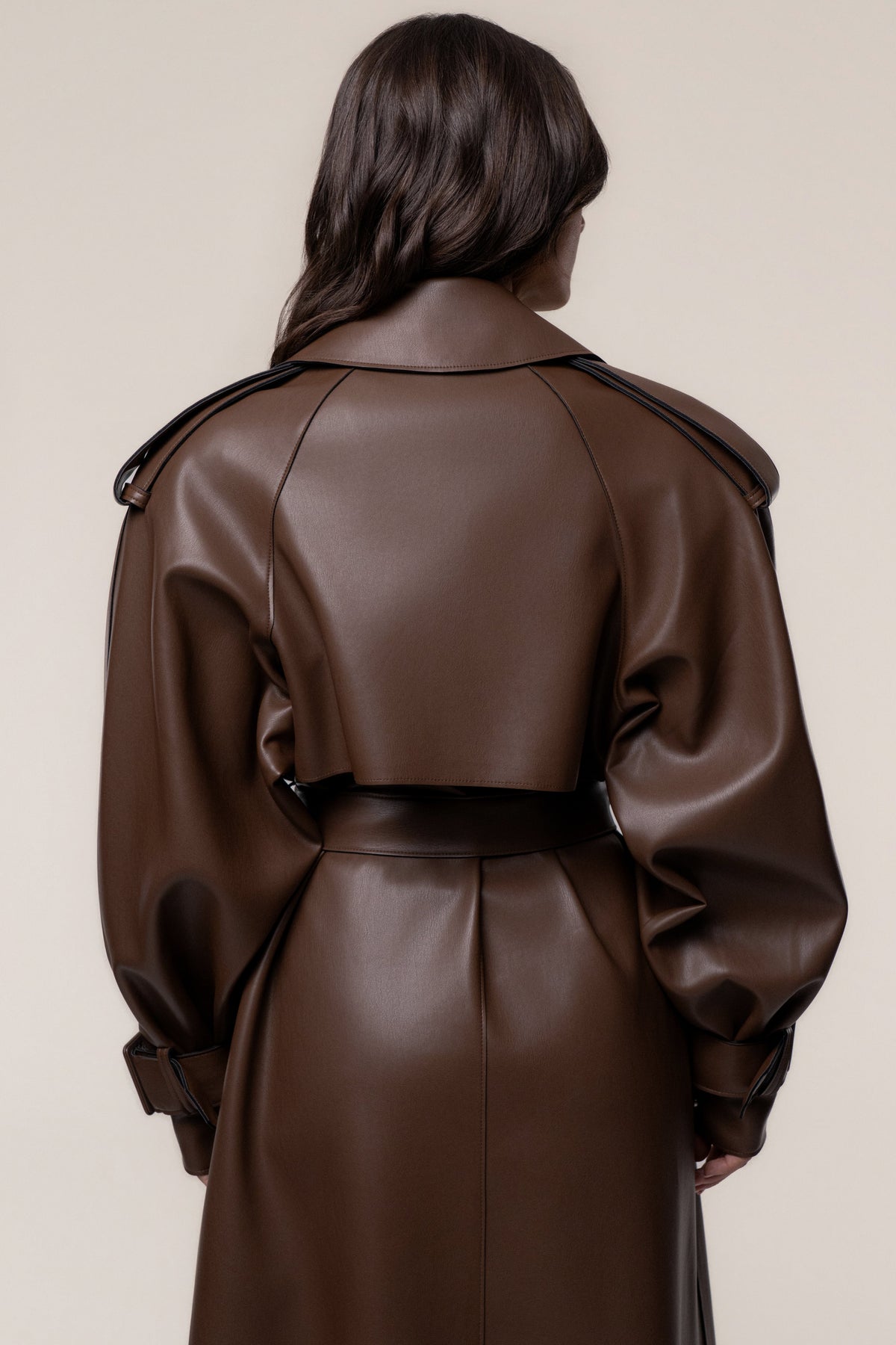 PRE-ORDER Chocolate The Icon PU Leather Coat