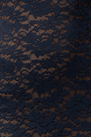 Navy Midnight Promise Lace Maxi Dress