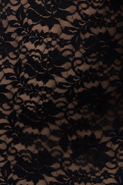 Black Midnight Promise Lace Maxi Dress