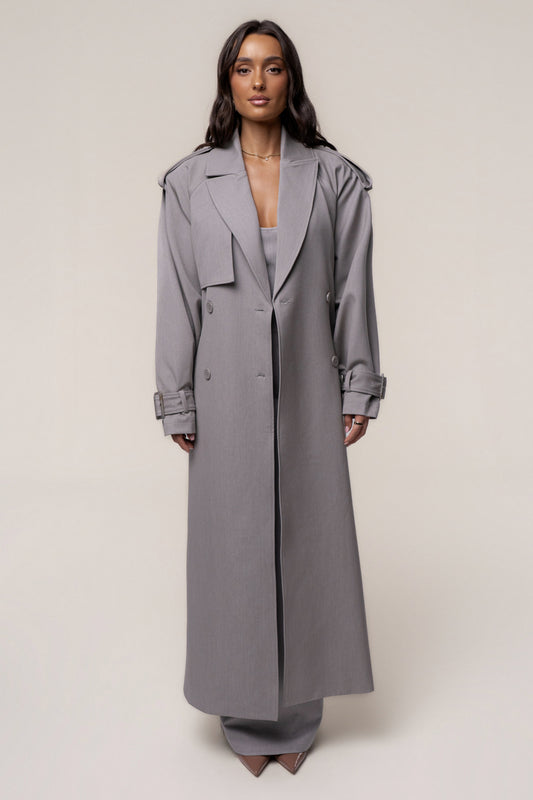 Grey The Icon Trench Coat