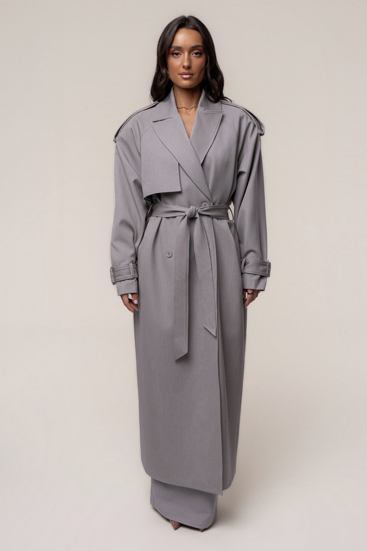 Grey The Icon Trench Coat