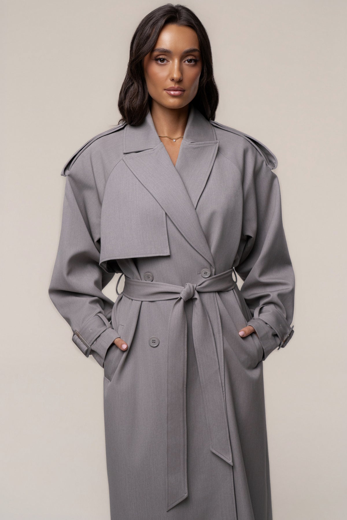 Grey The Icon Trench Coat