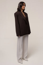 Chocolate Core Standard Double Breasted Blazer