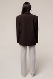 Chocolate Core Standard Double Breasted Blazer