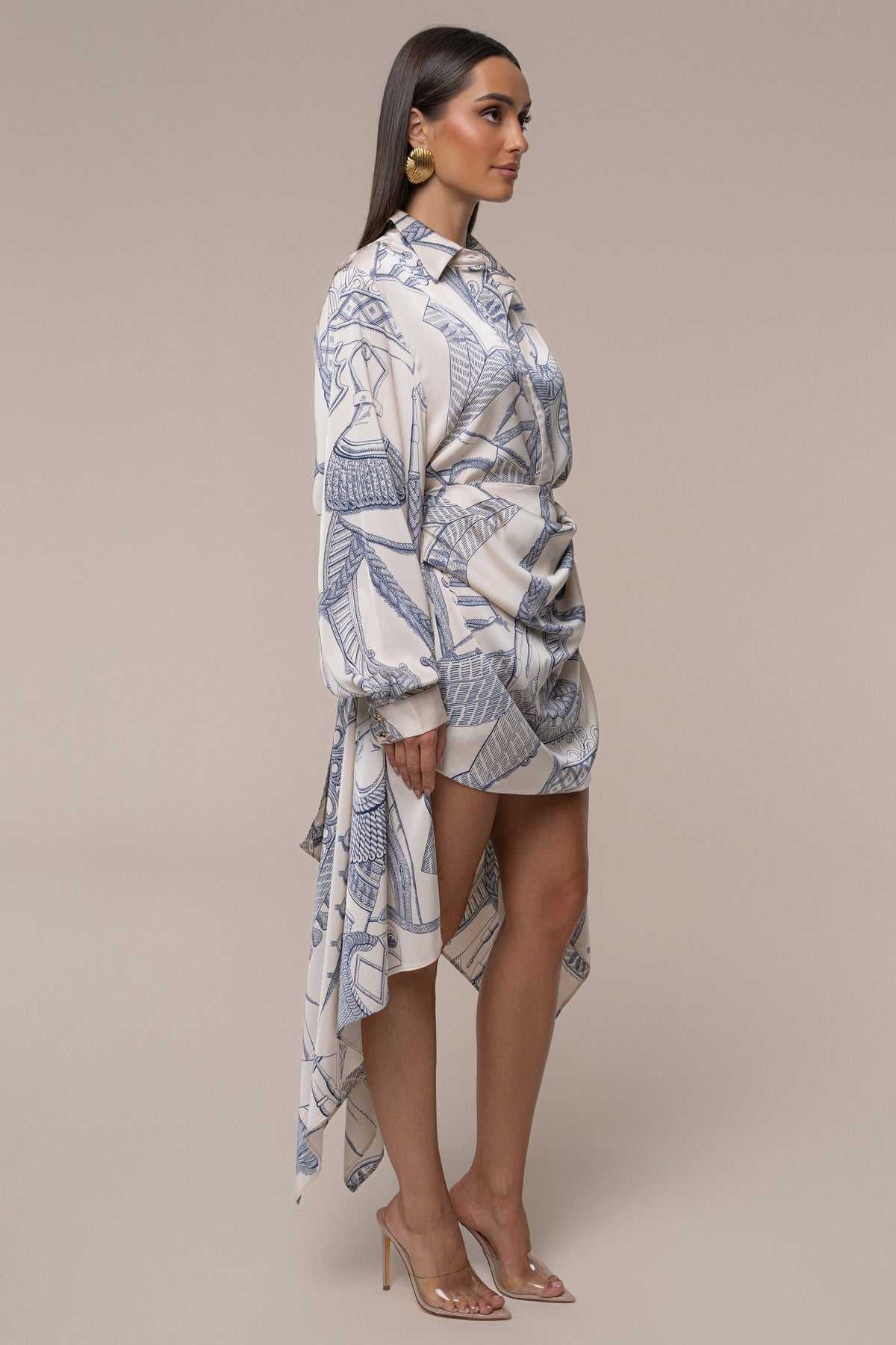 Ivory Print Ameena Print Skirt Set