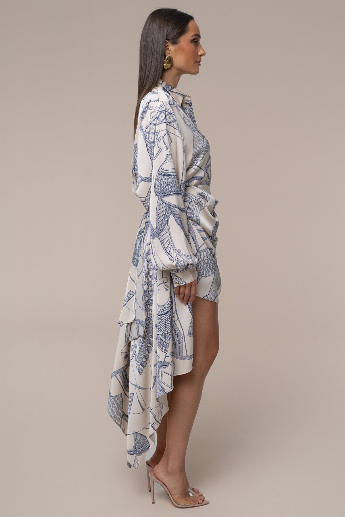 Ivory Print Ameena Print Skirt Set