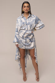 Ivory Print Ameena Print Skirt Set