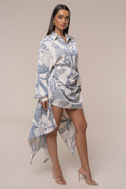 Ivory Print Ameena Print Skirt Set