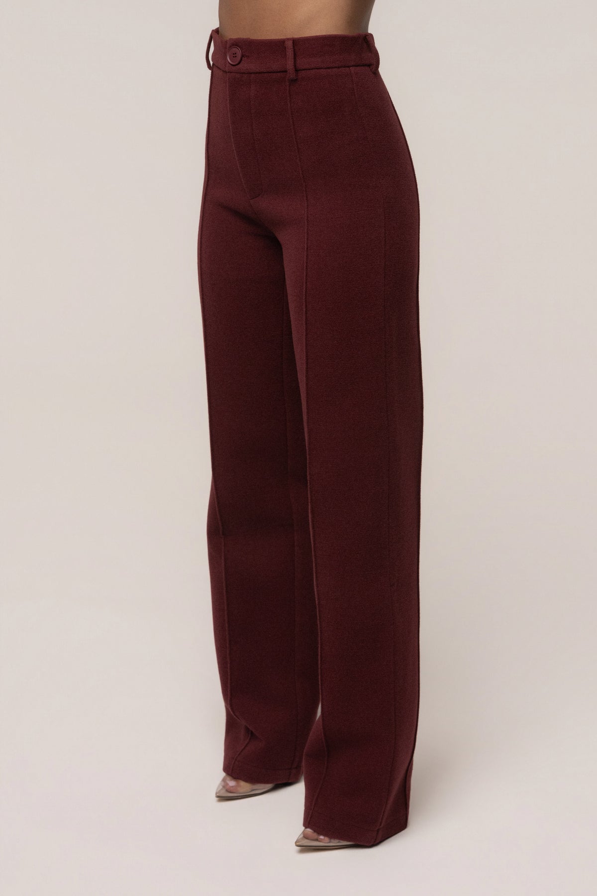 Burgundy Stay Sharp Trouser