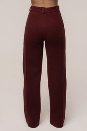 Burgundy Stay Sharp Trouser