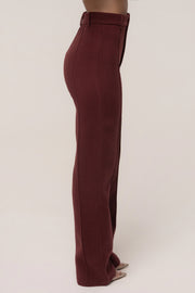 Burgundy Stay Sharp Trouser
