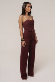 Burgundy Stay Sharp Trouser