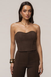 Chocolate All You Need Woven Corset
