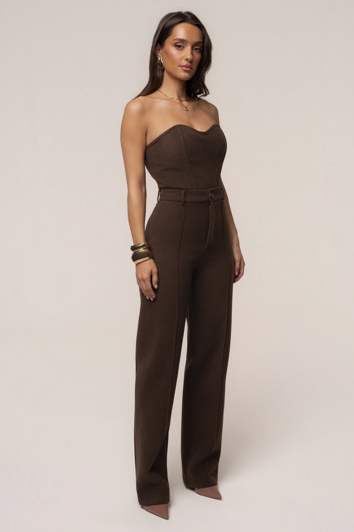Chocolate All You Need Woven Corset