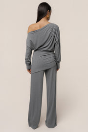 Charcoal Winter Soirée Pant Set