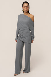 Charcoal Winter Soirée Pant Set