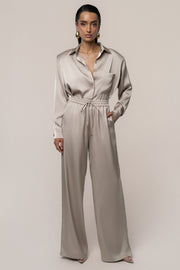 Beige Sunny Day Drawstring Pants