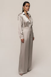 Beige Sunny Day Drawstring Pants