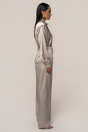 Beige Sunny Day Drawstring Pants