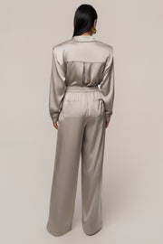 Beige Sunny Day Drawstring Pants