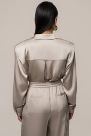 Beige Sunny Day Drawstring Pants