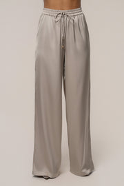 Beige Sunny Day Drawstring Pants