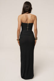 Black Fenix Reversible Linen Corset