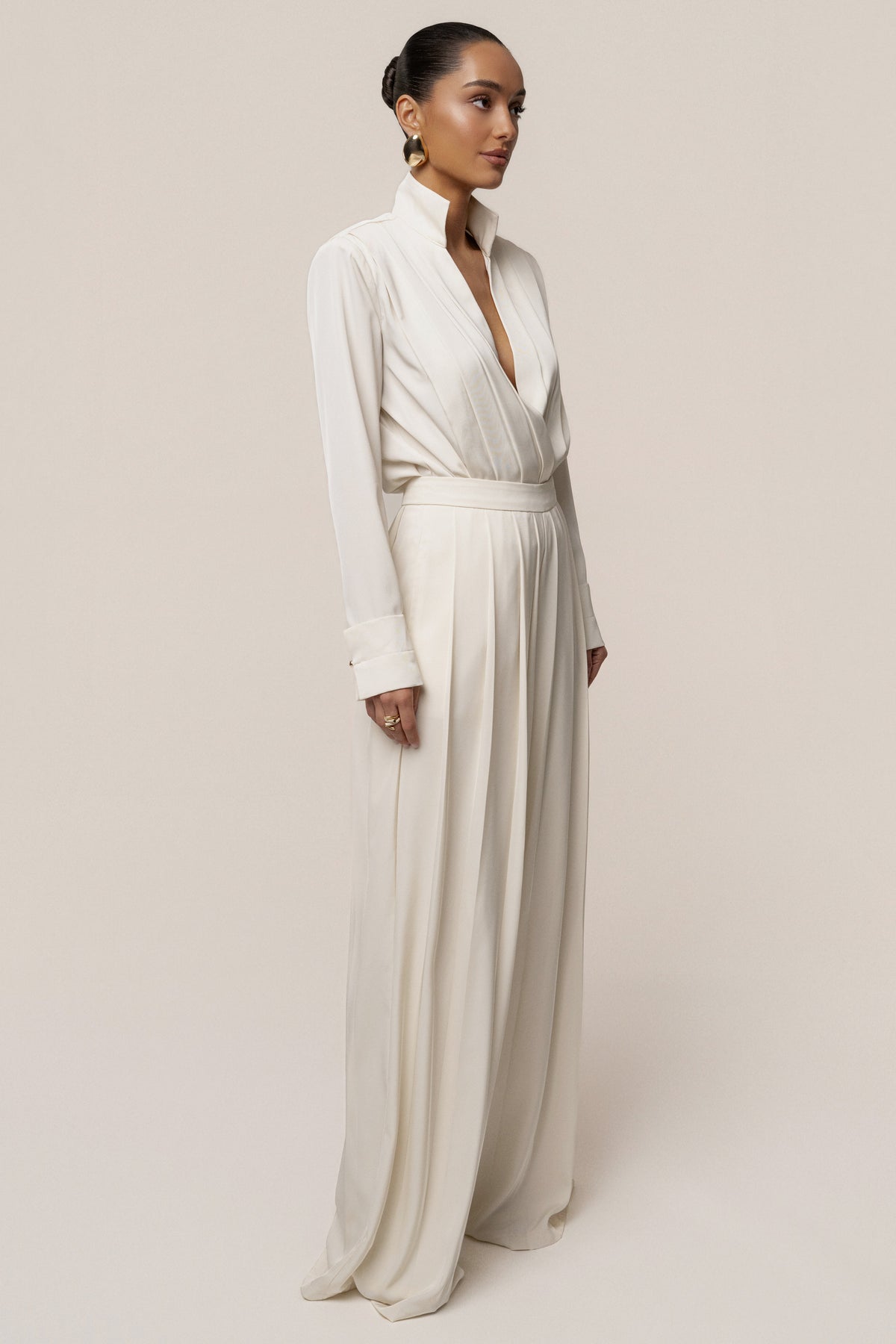 Buttercream Visionary Pleated Bodysuit
