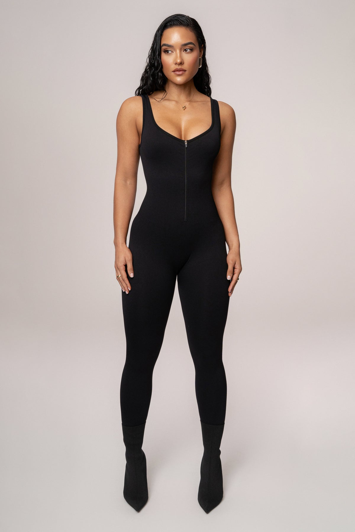 Black Pure Form Jumpsuit