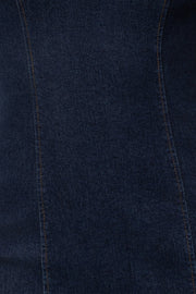 Dark Denim Sculpt Maxi Dress