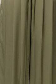 Olive Clara Wide Leg Pleated Trousers