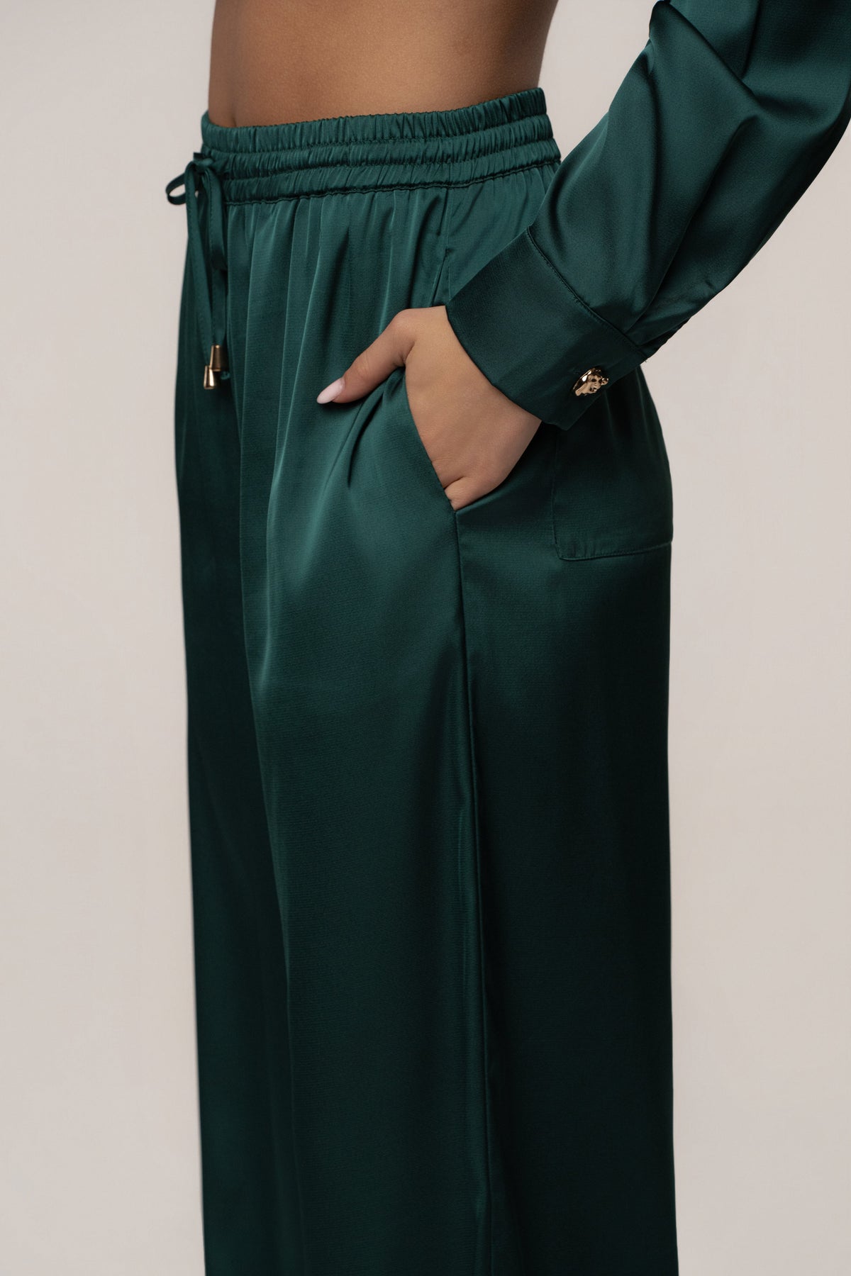 Emerald Sunny Day Drawstring Pants