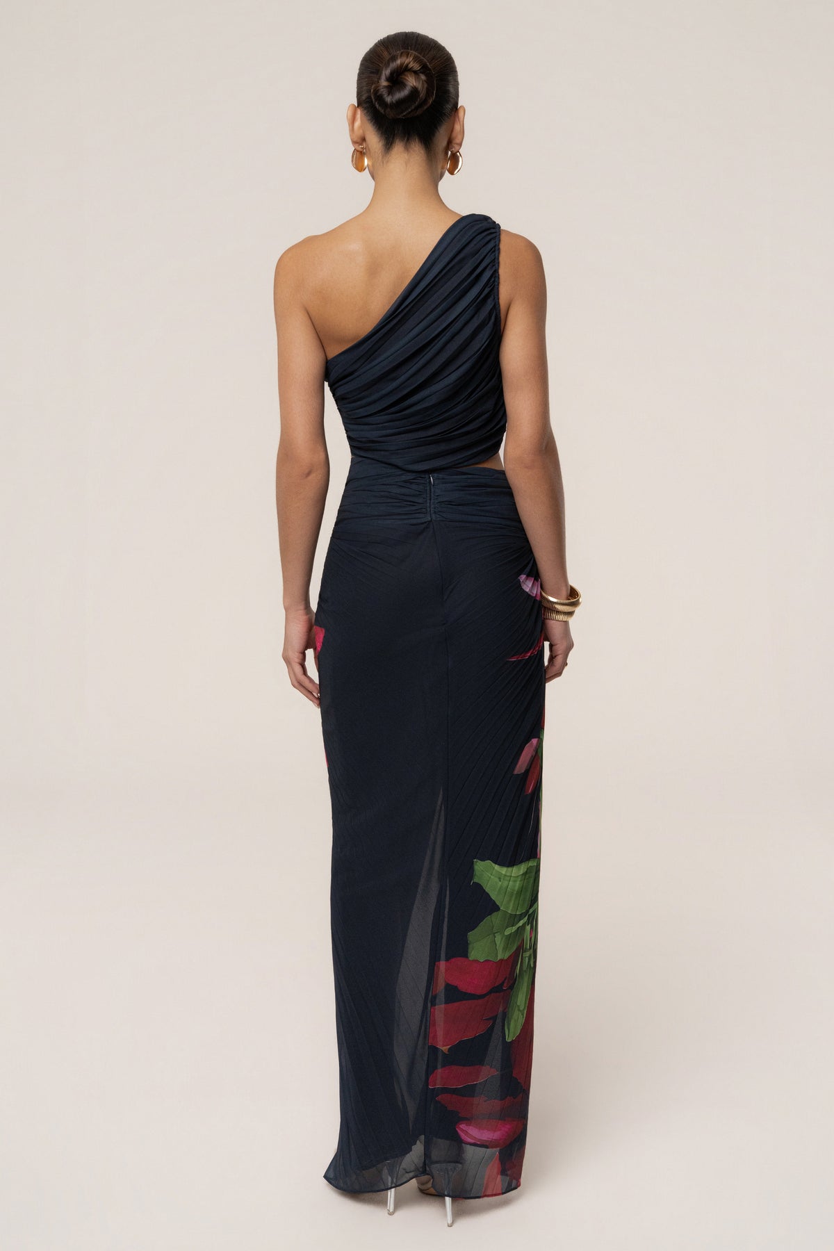 Navy Havana Pleat Skirt Set