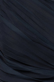 Navy Havana Pleat Skirt Set