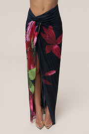 Navy Havana Pleat Skirt Set