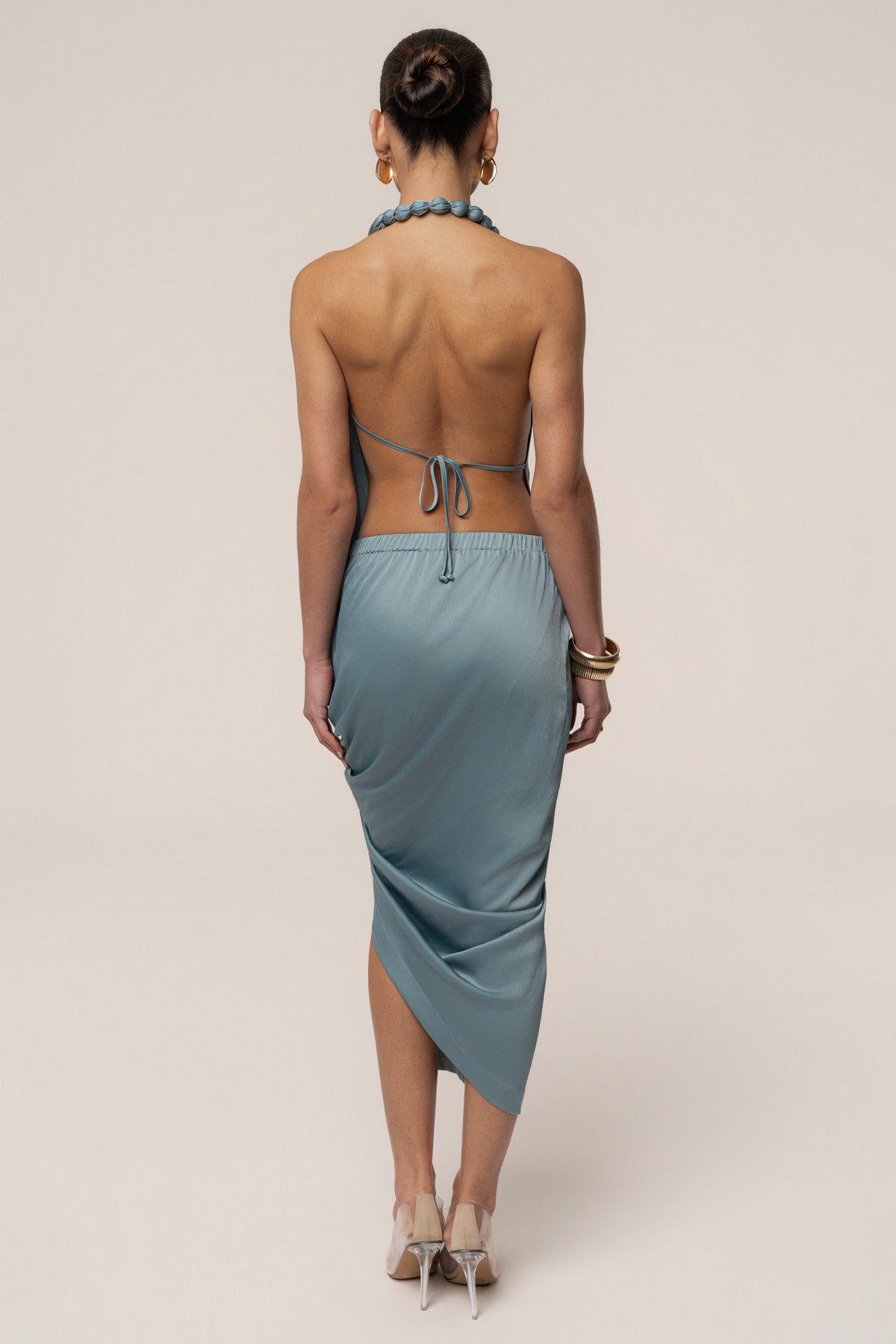 Seafoam Dolce Drape Dress