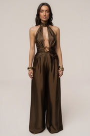 Olive Accent Jumpsuit