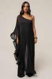Black New Waves Jumpsuit