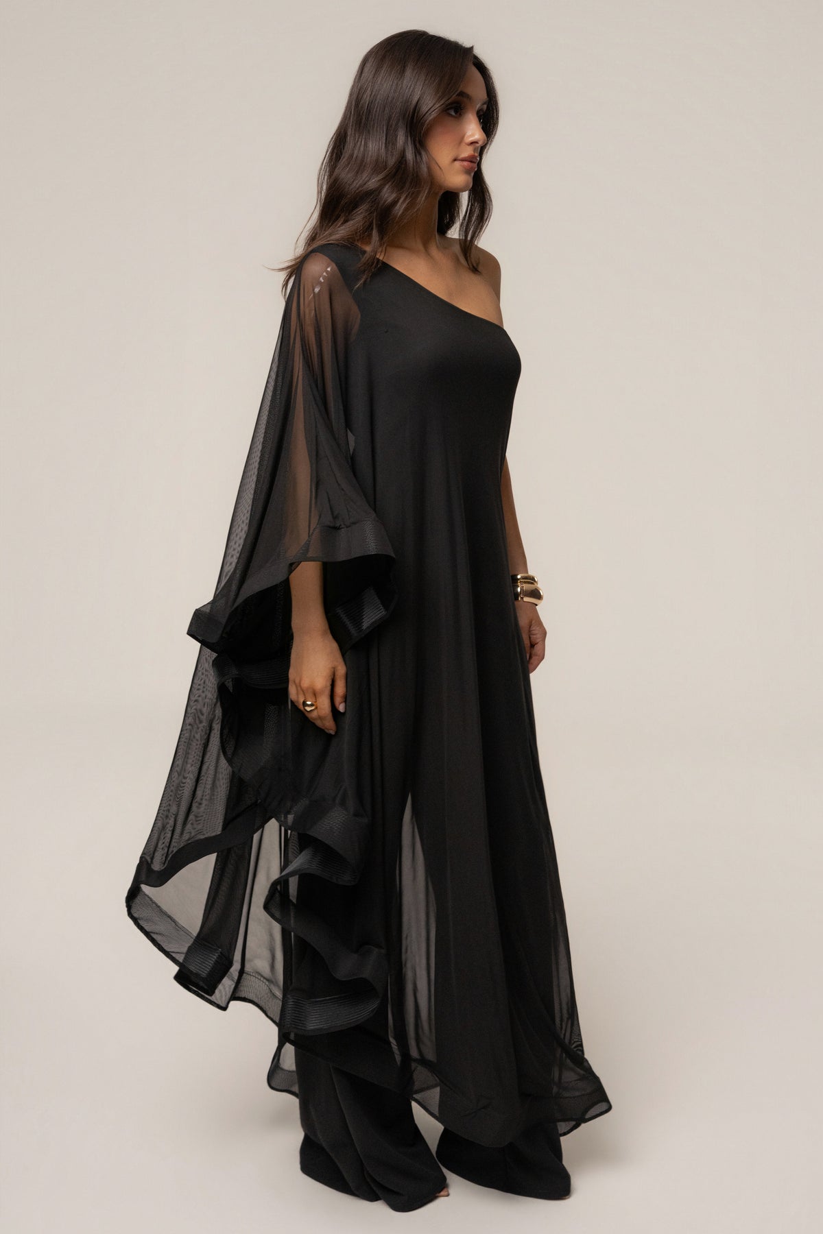 Black New Waves Jumpsuit